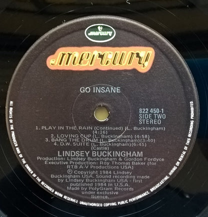 Lindsey Buckingham : Go Insane (LP, Album)