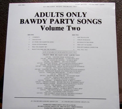 Various : Adults Only - Bawdy Party Songs - Volume Two (LP)