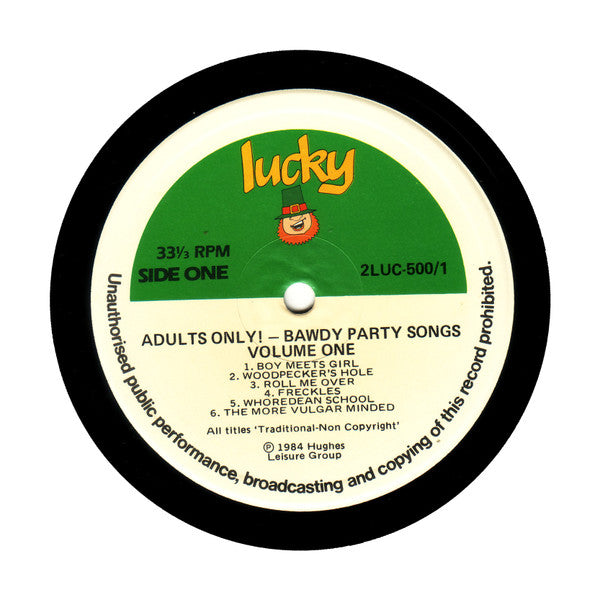 Various : Adults Only - Bawdy Party Songs - Volume Two (LP)