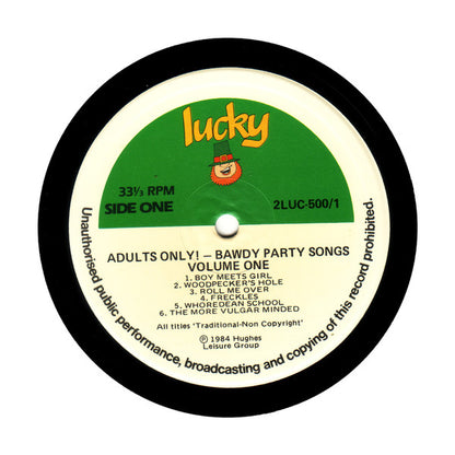 Various : Adults Only - Bawdy Party Songs - Volume Two (LP)