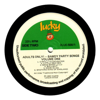 Various : Adults Only - Bawdy Party Songs - Volume Two (LP)