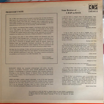 Margaret Mead and James Baldwin : A Rap On Race (2xLP)