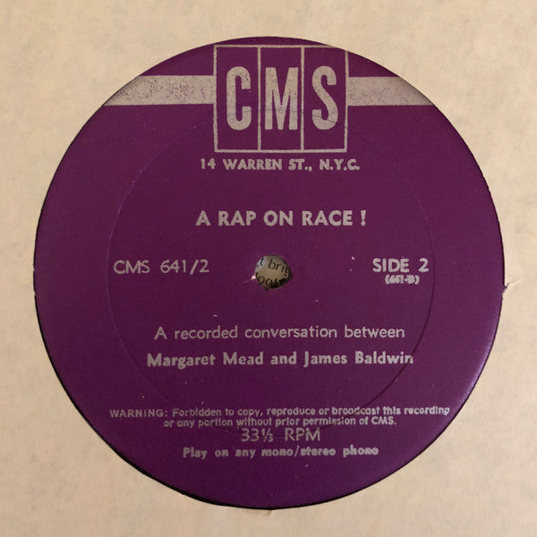 Margaret Mead and James Baldwin : A Rap On Race (2xLP)