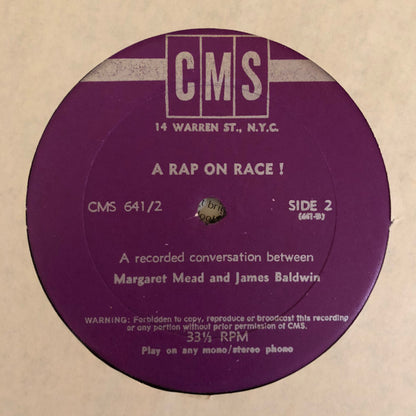 Margaret Mead and James Baldwin : A Rap On Race (2xLP)