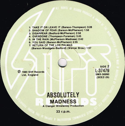 Madness : Absolutely (LP, Album)