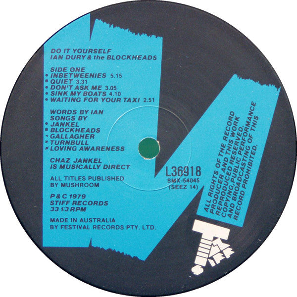 Ian Dury And The Blockheads : Do It Yourself (LP, Album)