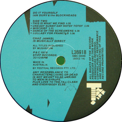 Ian Dury And The Blockheads : Do It Yourself (LP, Album)