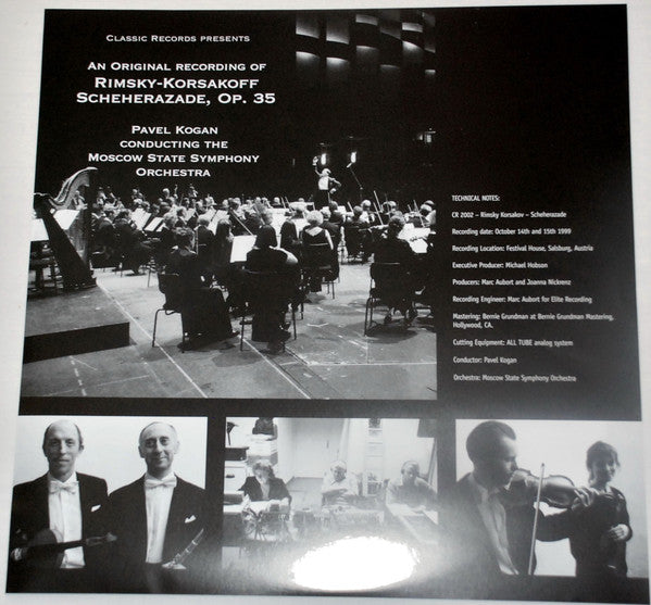 Nikolai Rimsky-Korsakov - Pavel Kogan : Scheherazade, Op. 35 (LP, Gat)