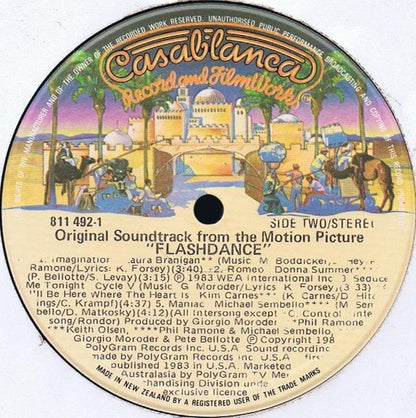Various : Flashdance (Original Soundtrack From The Motion Picture) (LP, Album, 72)