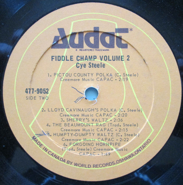 Cye Steele : Fiddle Champ Vol. 2 (LP)