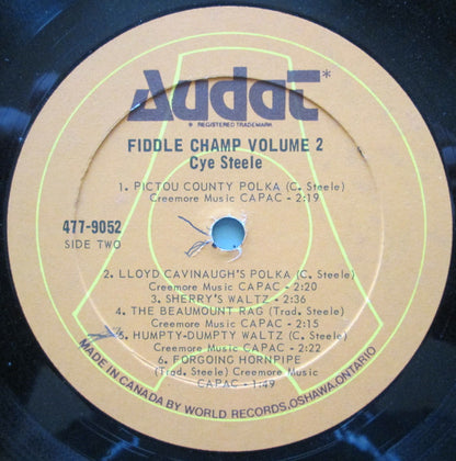 Cye Steele : Fiddle Champ Vol. 2 (LP)