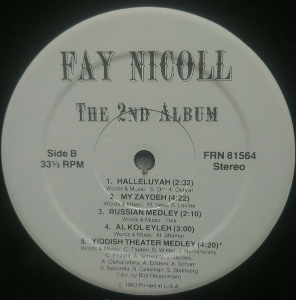 Fay Nicoll : The 2nd Album (LP, Album)