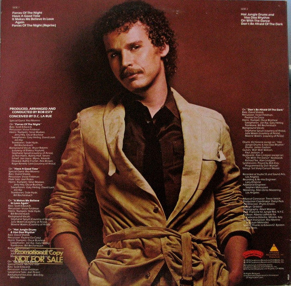 D.C. LaRue : Forces Of The Night (LP, Album, P/Mixed, Promo, PRC)