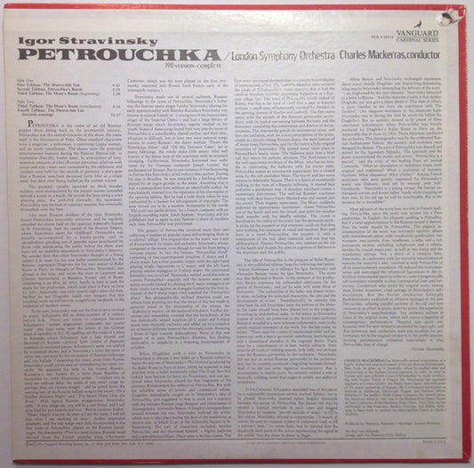 Igor Stravinsky, London Symphony Orchestra, Sir Charles Mackerras : Petrouchka (1911 Version - Complete) (LP, Album)