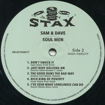 Sam & Dave : Soul Men (LP, Album, Mono, RE, 180)