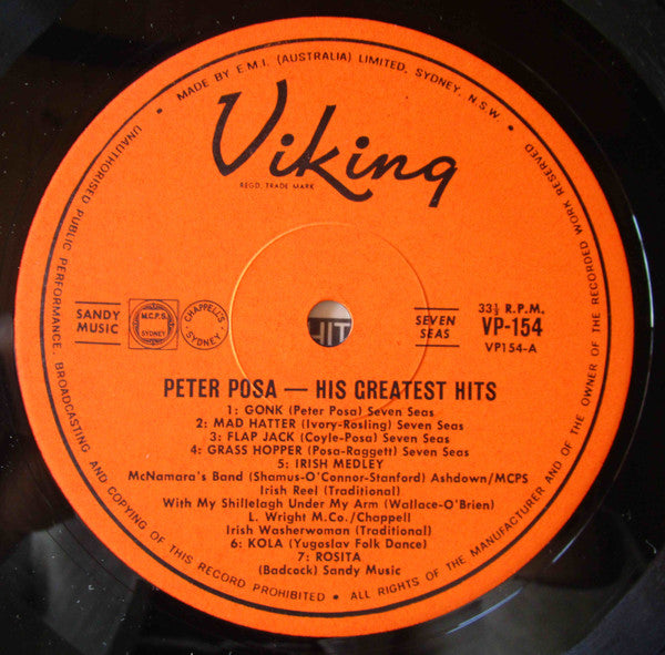 Peter Posa : His Greatest Hits (LP, Comp)
