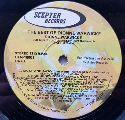 Dionne Warwick : The Best Of Dionne Warwicke (LP, Comp)