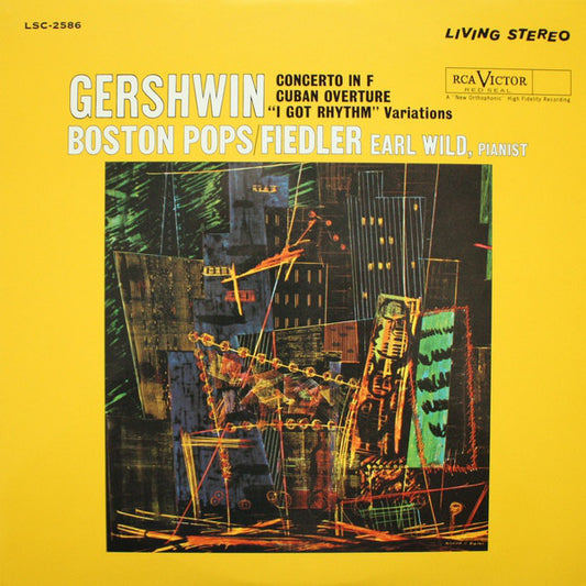 George Gershwin, Boston Pops Orchestra / Arthur Fiedler, Earl Wild : Concerto In F / Cuban Overture / "I Got Rhythm" Variations (LP, RE, RM, 180)