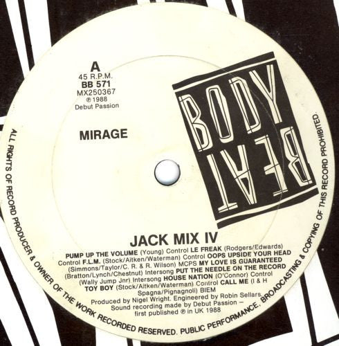 Mirage (12) : Jack Mix IV (12")