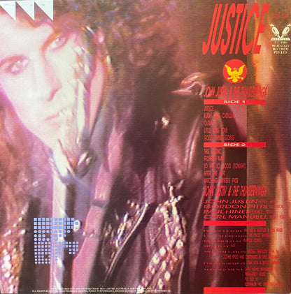 John Justin & The Thunderwings : Justice (LP, Album)