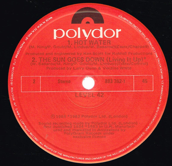 Level 42 : Something About You (Sisa Mix) (12", Maxi)