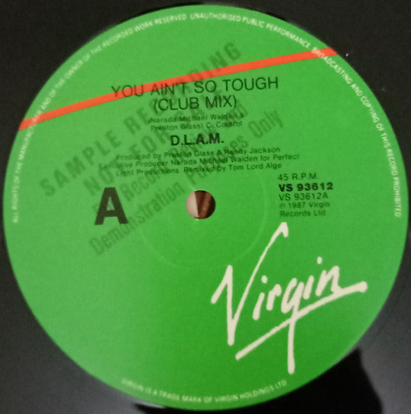 Dance Like A Mother : You Ain't So Tough (12", Promo)