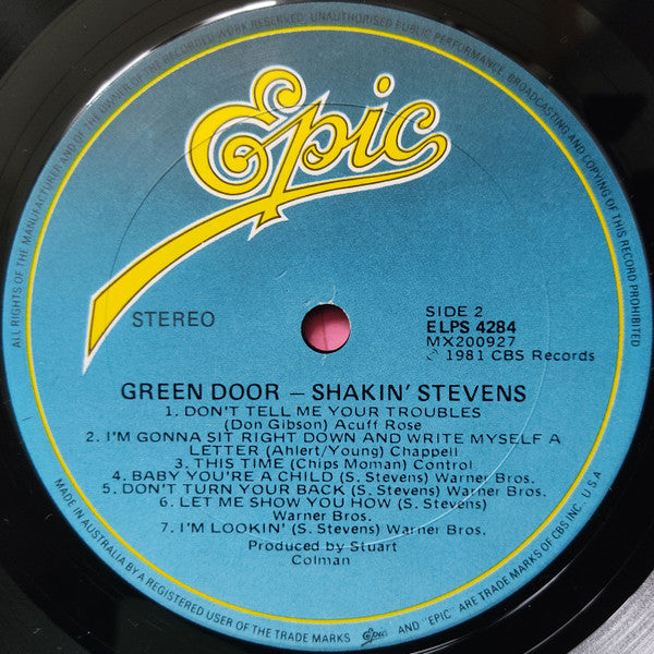 Shakin' Stevens : Green Door / Shaky (LP, Album)
