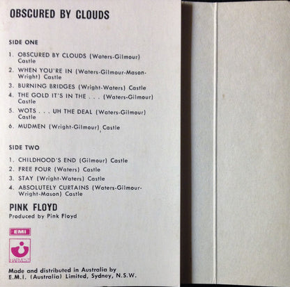 Pink Floyd : Obscured By Clouds (Cass, Album)