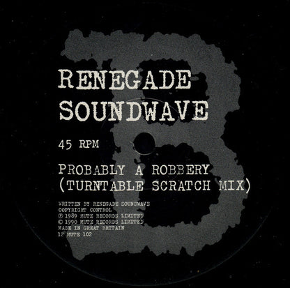 Renegade Soundwave : Probably A Robbery... (12", Single)