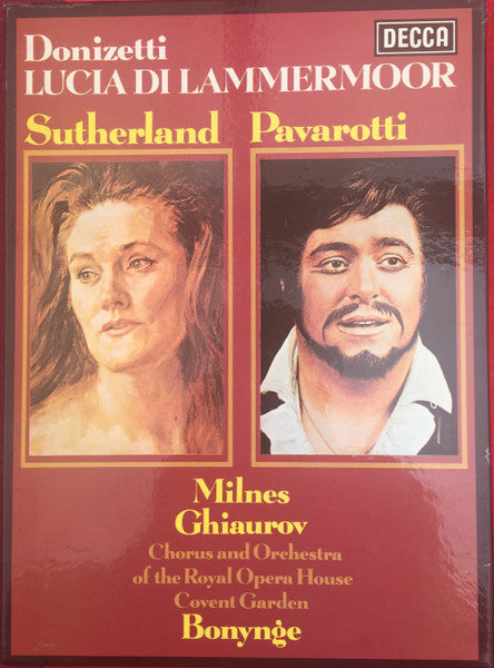 Sutherland*, Pavarotti*, Milnes*, Ghiaurov*, Bonynge*, Donizetti* :  Lucia Di Lammermoor (2xCass, Album, Dol + Box)