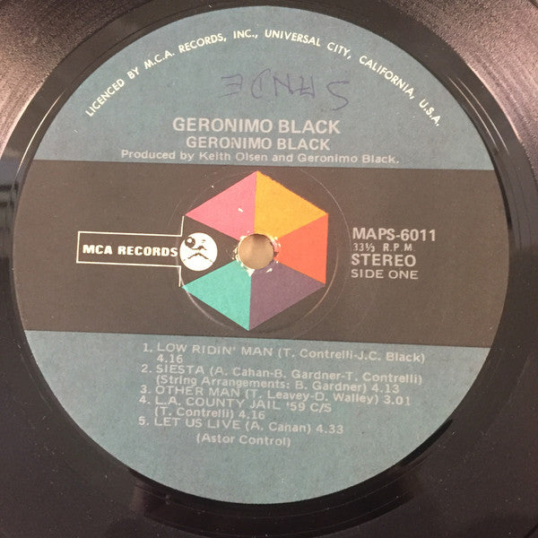 Geronimo Black : Geronimo Black (LP, Album)