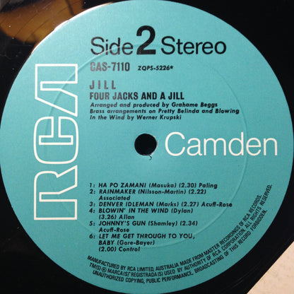 Four Jacks And A Jill : Jill (LP, Album)