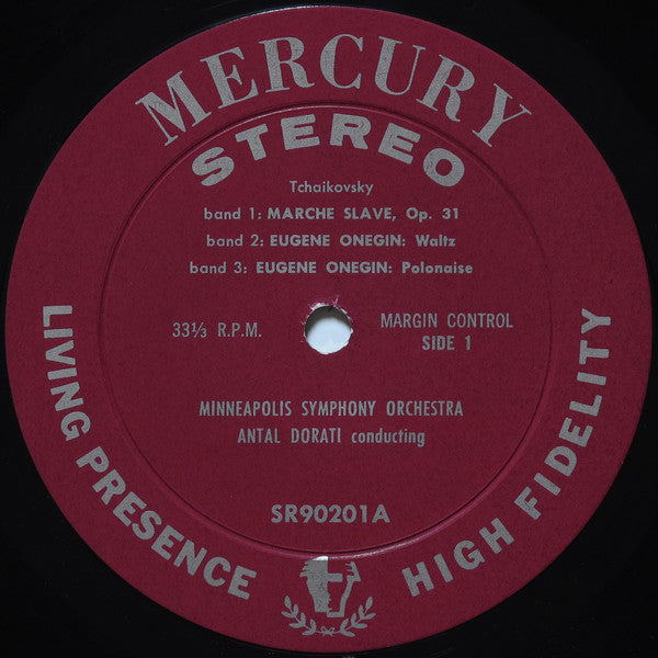 Pyotr Ilyich Tchaikovsky, Minneapolis Symphony Orchestra, Antal Dorati : March Slav / Eugene Onegin Polonaise And Waltz / Francesca Da Rimini Overture (LP)