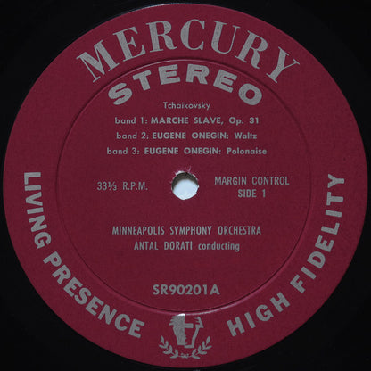 Pyotr Ilyich Tchaikovsky, Minneapolis Symphony Orchestra, Antal Dorati : March Slav / Eugene Onegin Polonaise And Waltz / Francesca Da Rimini Overture (LP)