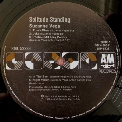 Suzanne Vega : Solitude Standing (LP, Album)