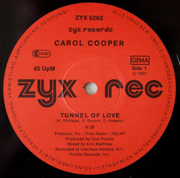 Carol Cooper : Tunnel Of Love (12")