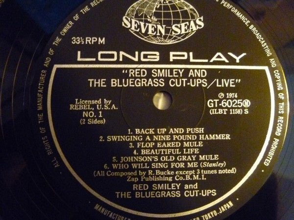 Red Smiley And The Bluegrass Cut-Ups* : Live (LP, Album)