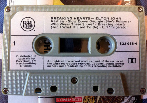 Elton John : Breaking Hearts (Cass, Album, Dol)