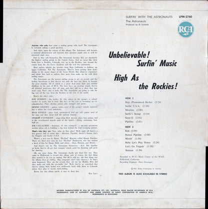 The Astronauts (3) : Surfin' With The Astronauts (LP, Album, Mono)