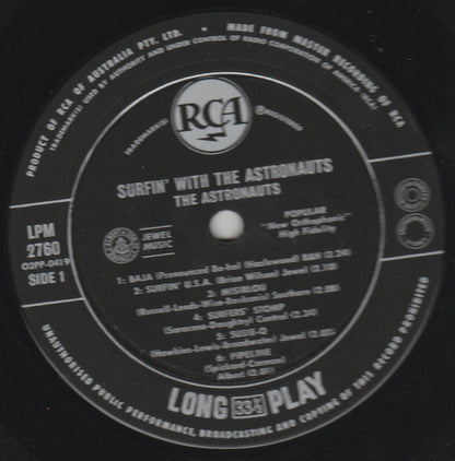 The Astronauts (3) : Surfin' With The Astronauts (LP, Album, Mono)