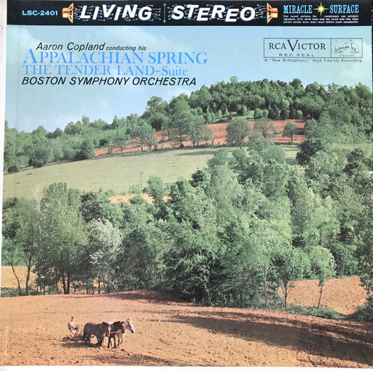 Aaron Copland, Boston Symphony Orchestra : Appalachian Spring / The Tender Land - Suite (LP, RE)