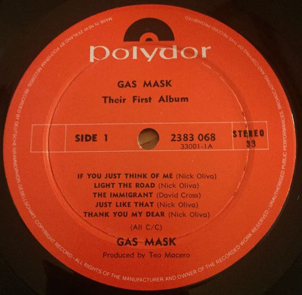 Gas Mask : Their First Album (LP, Album)