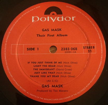 Gas Mask : Their First Album (LP, Album)