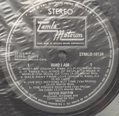 David Ruffin : Who I Am (LP, Album)