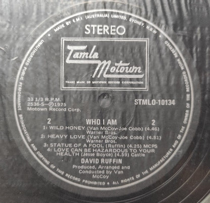David Ruffin : Who I Am (LP, Album)