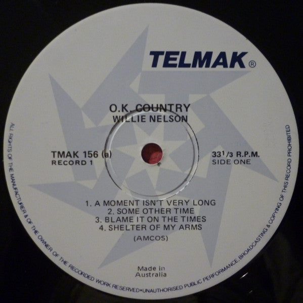 Willie Nelson, Johnny Cash, Waylon Jennings & Dolly Parton : O.K. Country (4xLP, Comp)