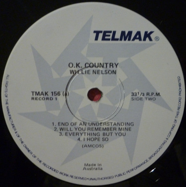 Willie Nelson, Johnny Cash, Waylon Jennings & Dolly Parton : O.K. Country (4xLP, Comp)