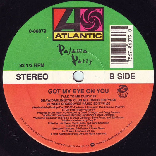 Pajama Party : Got My Eye On You (12")