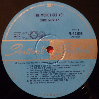 Chris Montez : The More I See You (LP, Album, Mono)