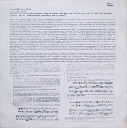 Johann Sebastian Bach - The Claves Bach Soloists : The Musical Offering (LP)